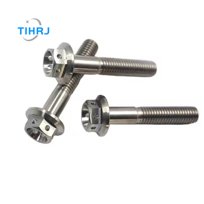 M5-M16 Bolltau Drilio Flange Pen Hecs Titaniwm